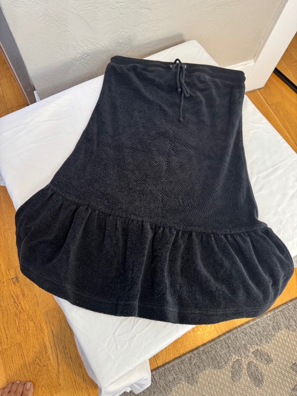 Black Terry Tube Dress VTG Y2K Moda International Victoria’s Secret, Size: XS